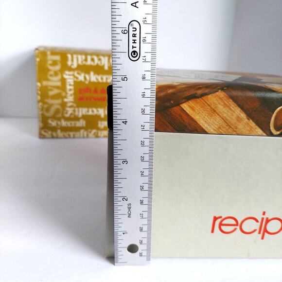 Stylecraft of Baltimore Recipe Box 1981 File w/ Cards Cheese Vintage Cardboard - Picture 10 of 10
